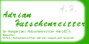 adrian hutschenreitter business card